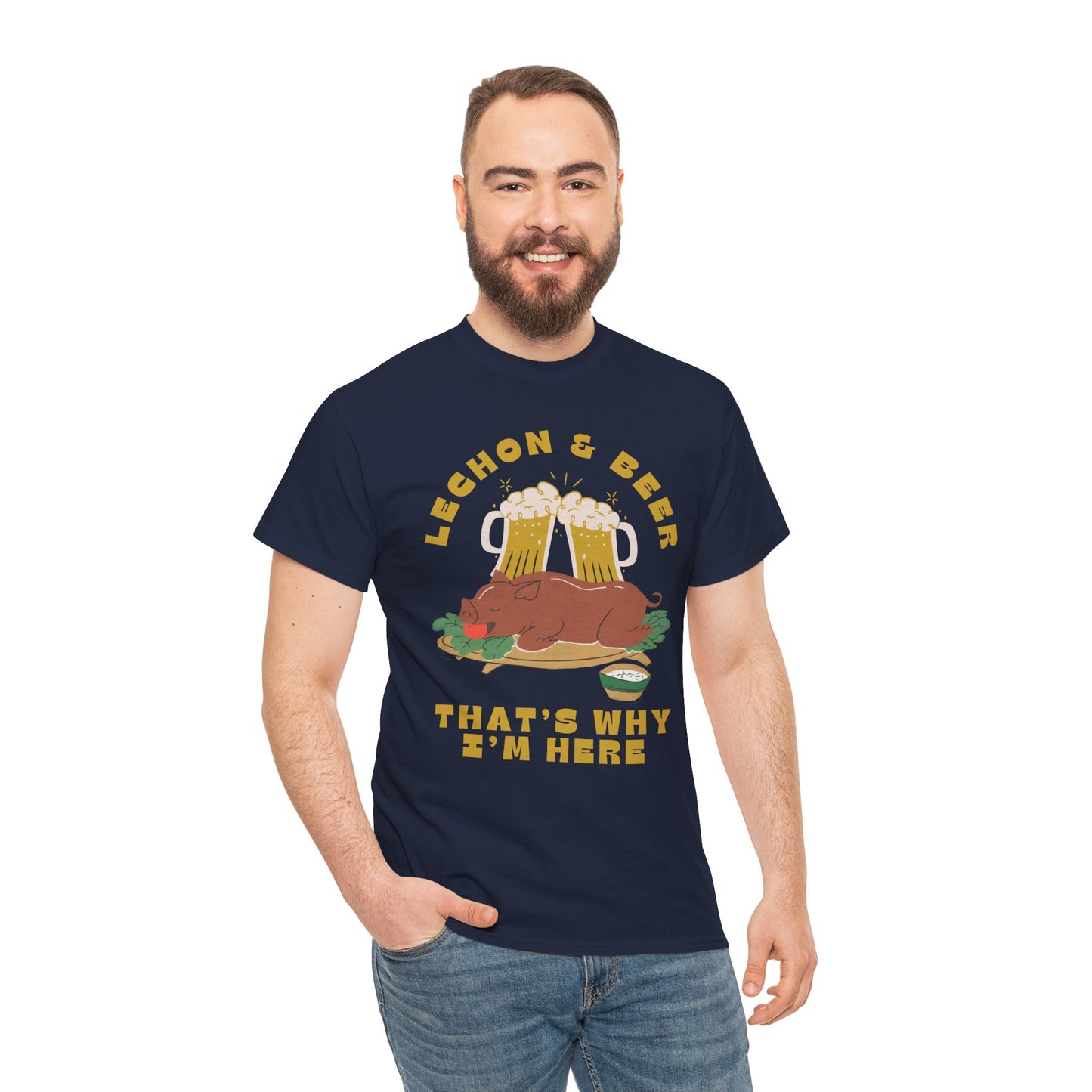 LECHON & BEER - Filipino Food (T-Shirt)