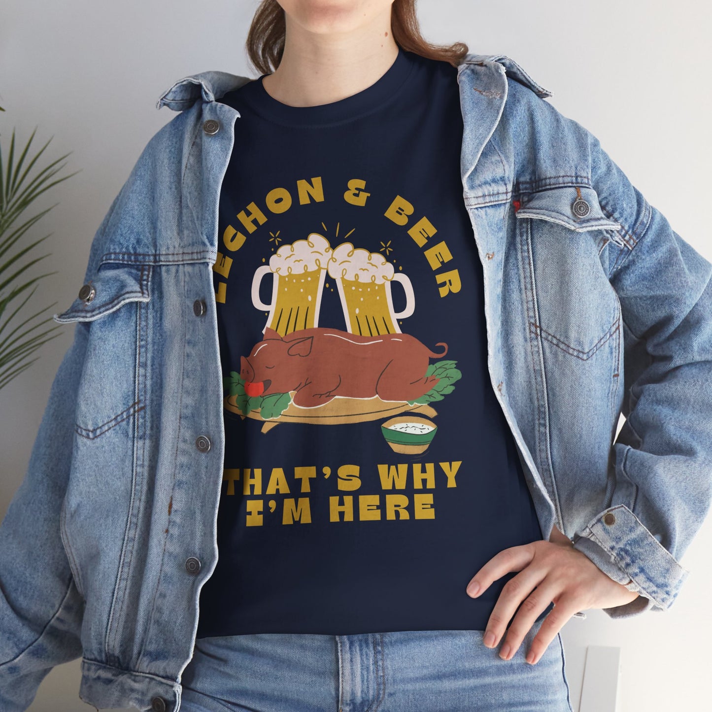 LECHON & BEER - Filipino Food (T-Shirt)