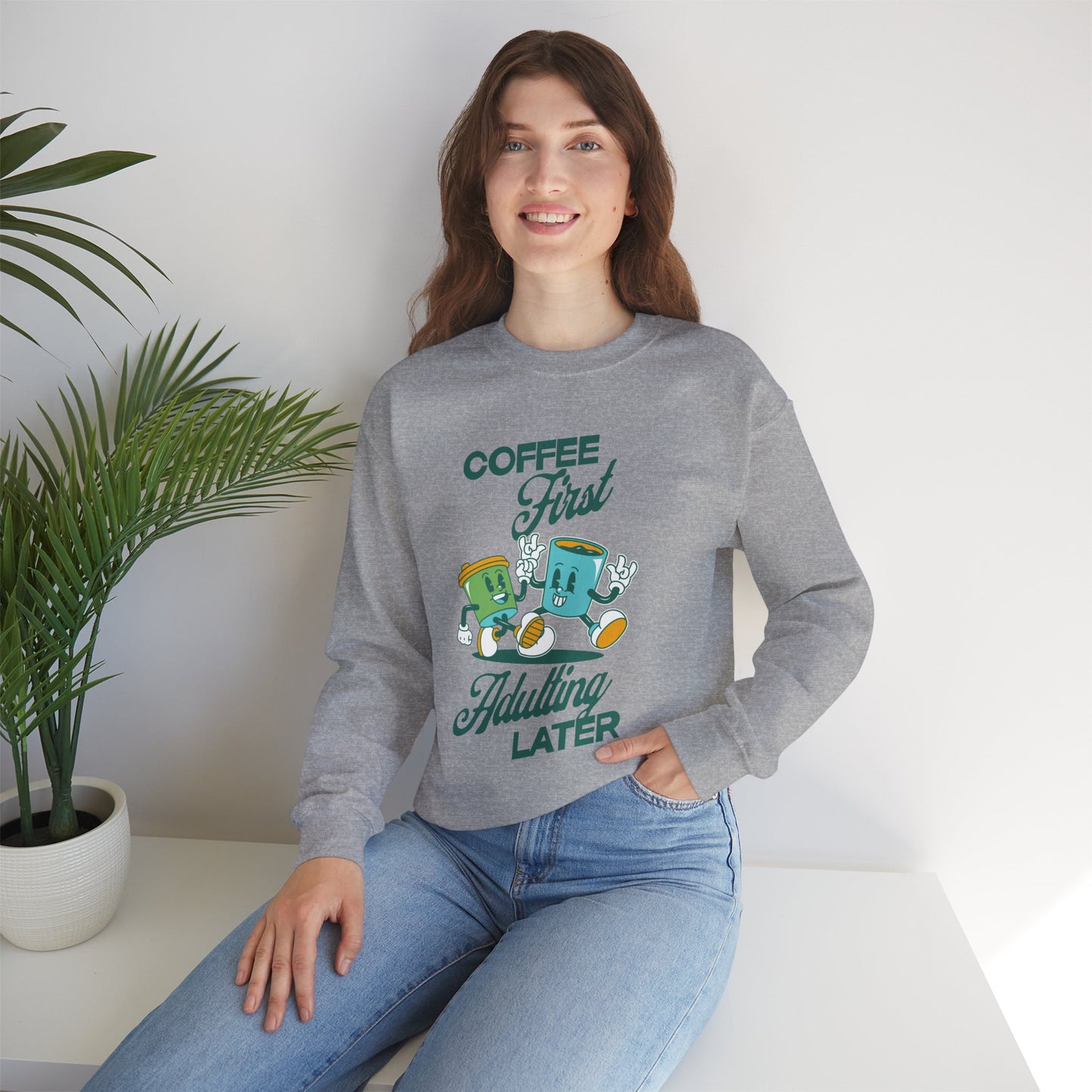 PEPPERMINT DARK CHOCOLATE - Coffee (Sweatshirt)