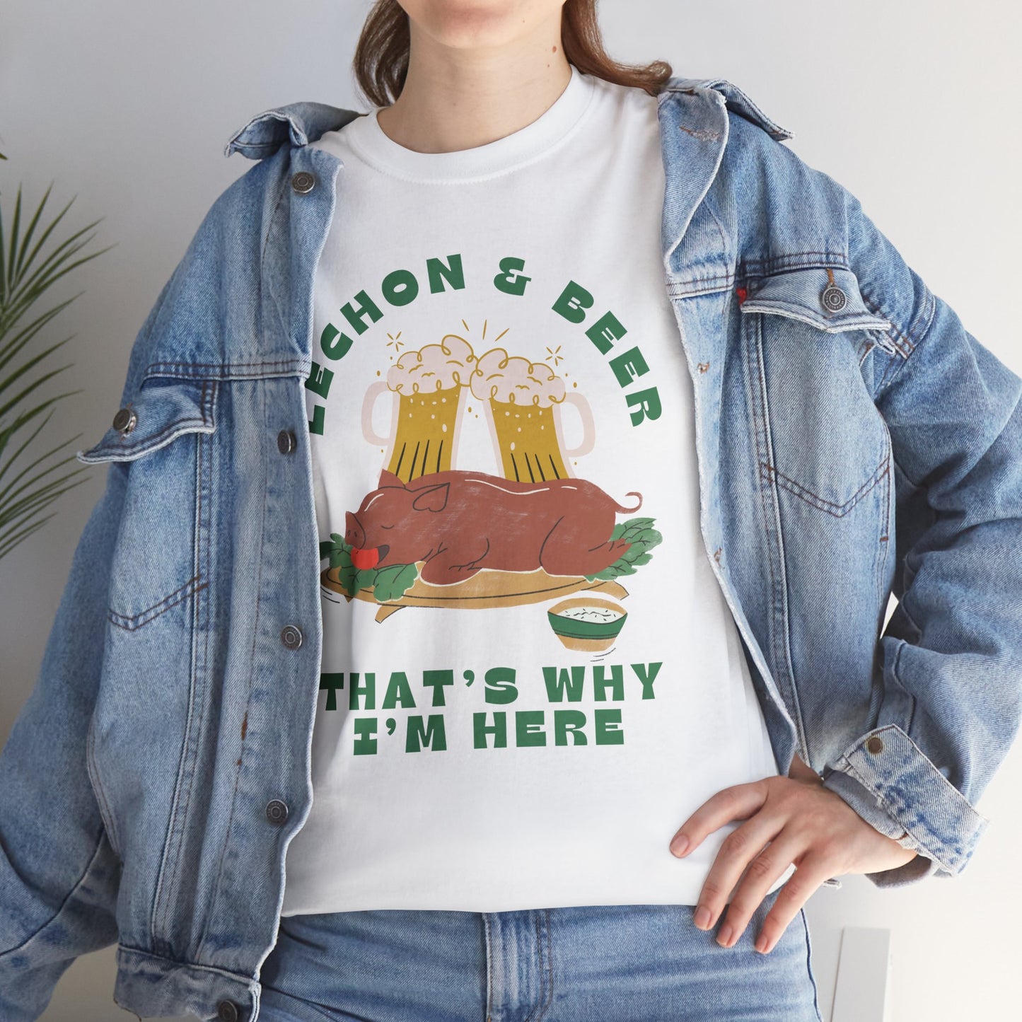 LECHON & BEER - Filipino Food (T-Shirt)