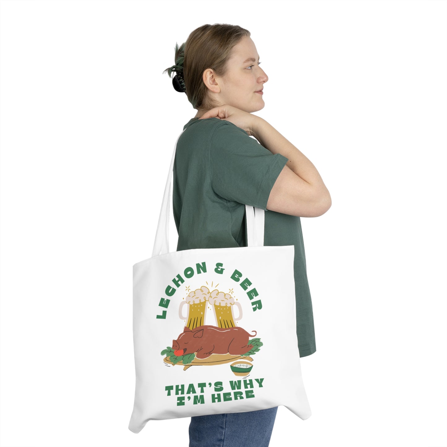 LECHON & BEER - Filipino Food (Tote Bag)