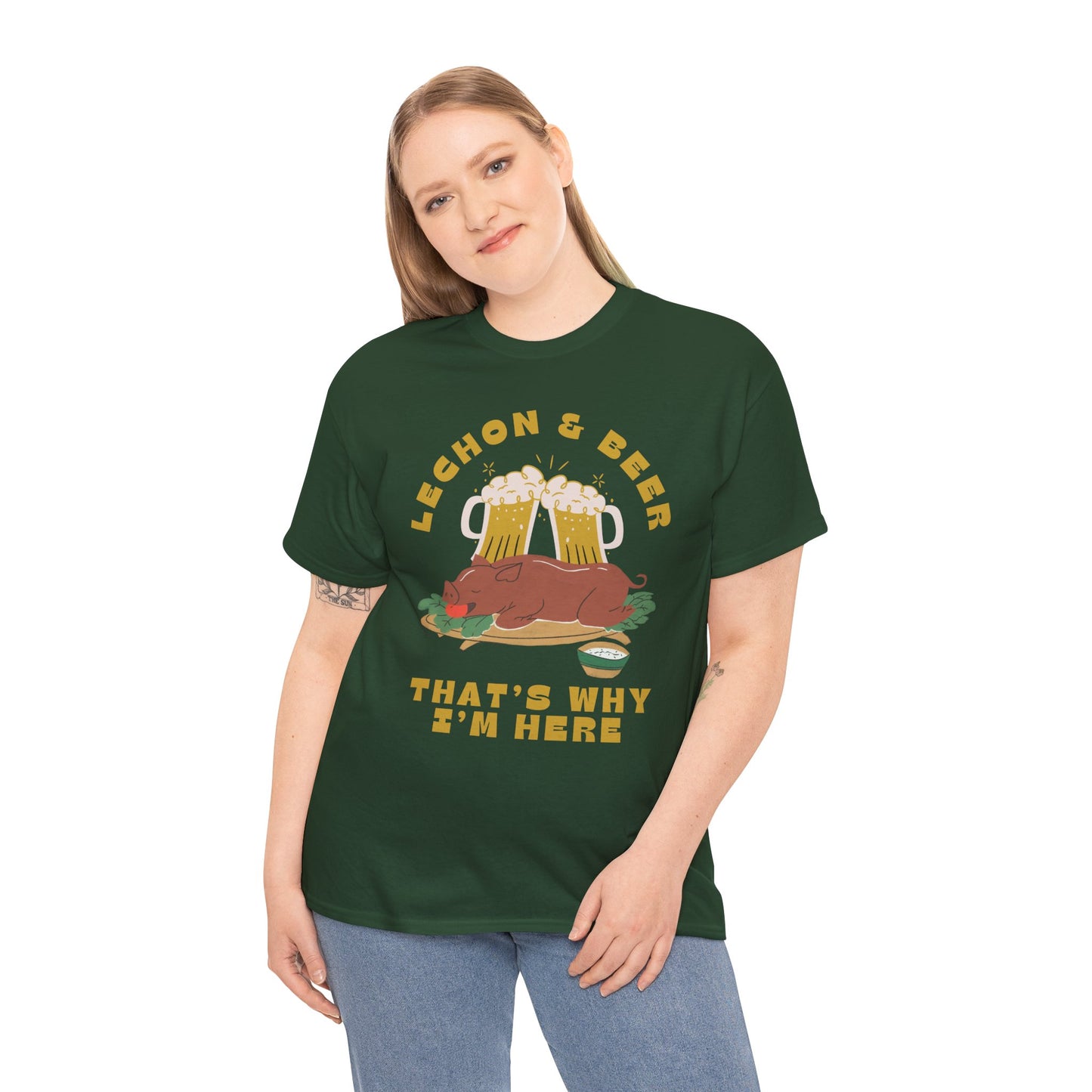 LECHON & BEER - Filipino Food (T-Shirt)