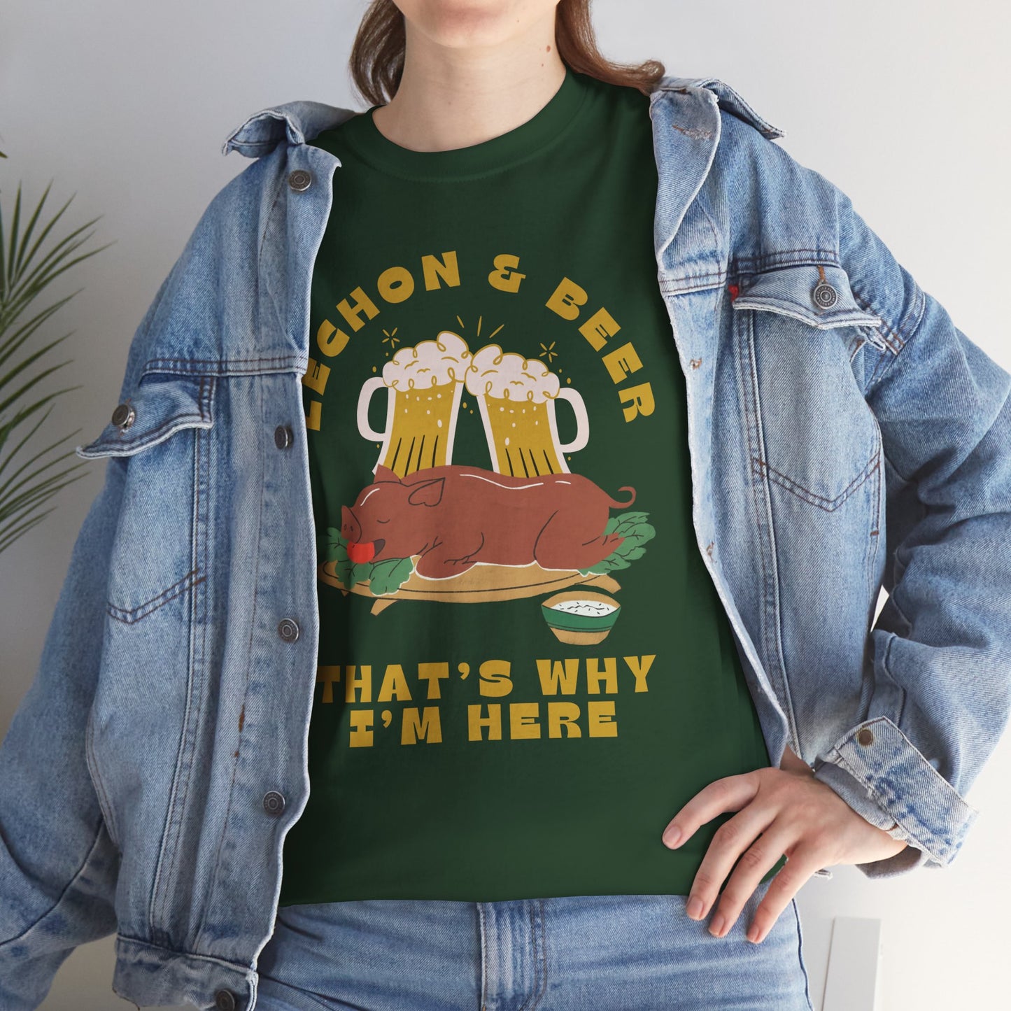 LECHON & BEER - Filipino Food (T-Shirt)