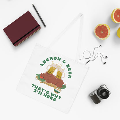 LECHON & BEER - Filipino Food (Tote Bag)