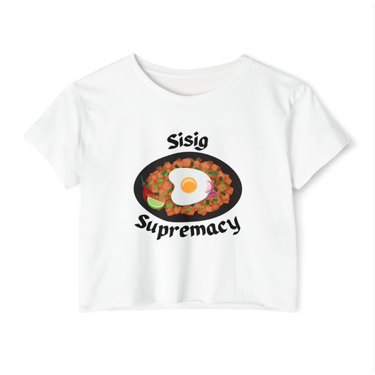 SISIG KAPAMPANGAN - Filipino Food (Crop Top)